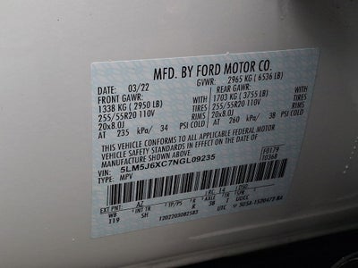 2022 Lincoln Aviator Standard