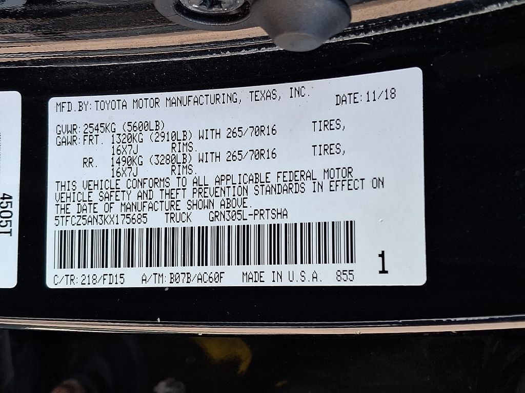 2019 Toyota Tacoma TRD Off-Road V6
