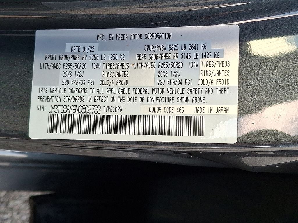 2022 Mazda Mazda CX-9 Touring Plus