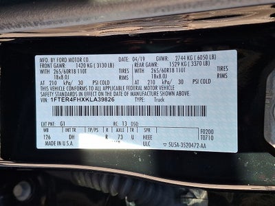 2019 Ford Ranger Lariat