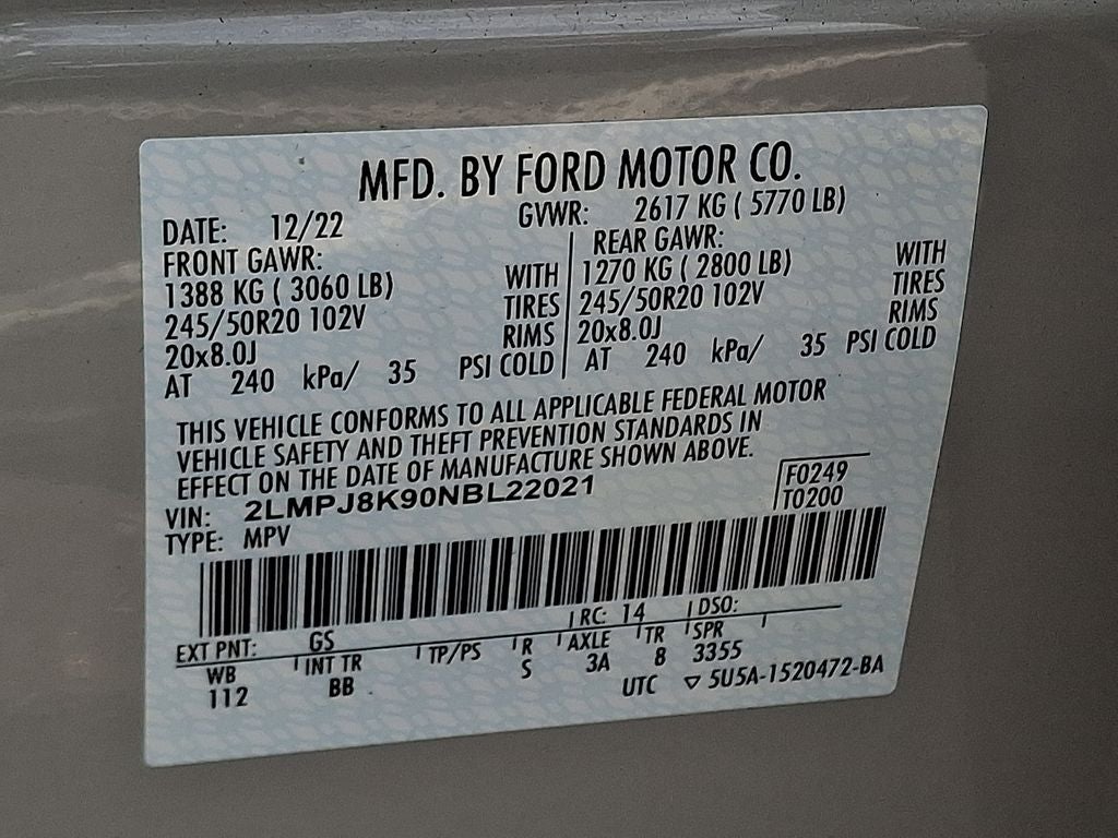 2022 Lincoln Nautilus Reserve