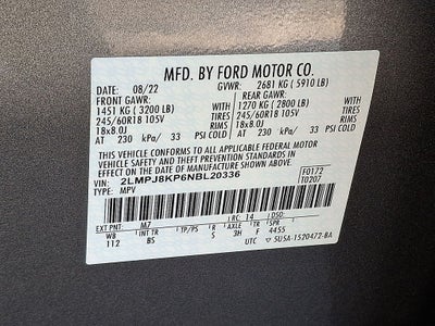 2022 Lincoln Nautilus Reserve