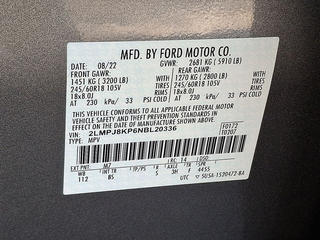 2022 Lincoln Nautilus Reserve