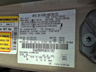 2018 Ford Fusion Titanium