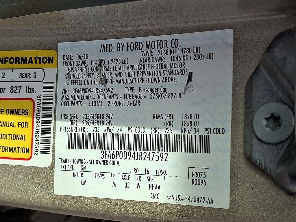 2018 Ford Fusion Titanium