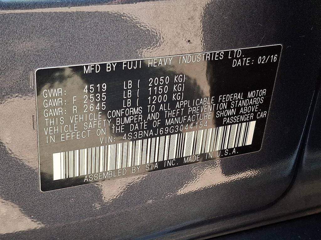 2016 Subaru Legacy 2.5i Limited