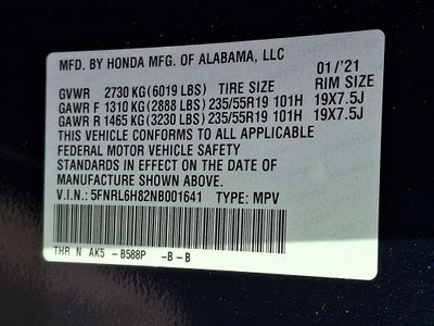 2022 Honda Odyssey Touring