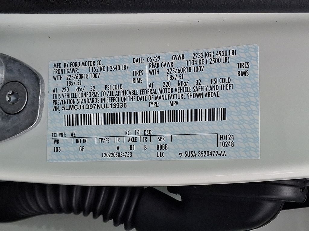 2022 Lincoln Corsair Standard