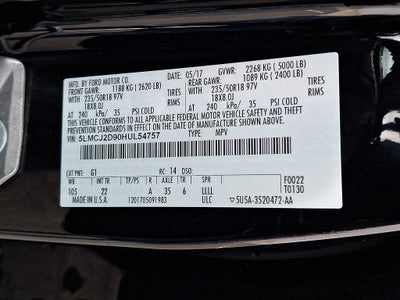 2017 Lincoln MKC Select