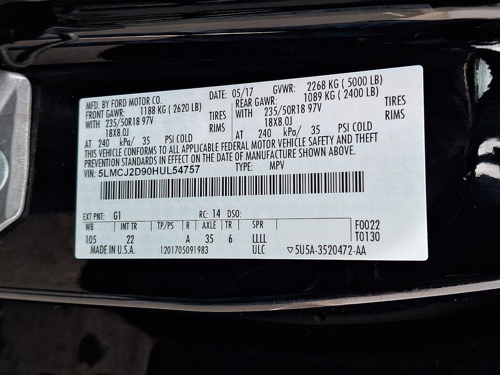 2017 Lincoln MKC Select