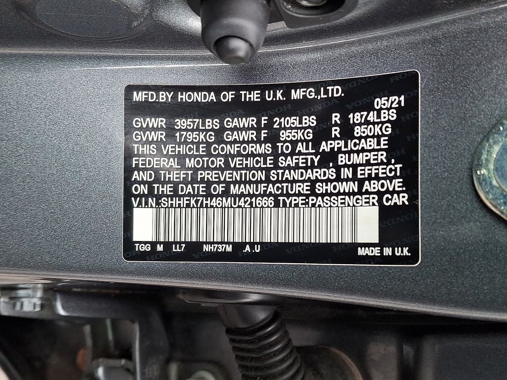 2021 Honda Civic Sport