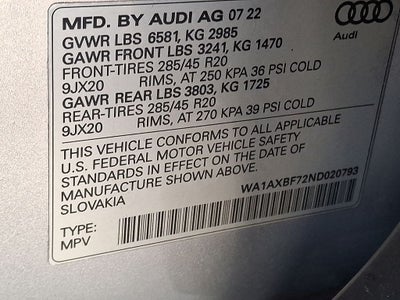2022 Audi Q7 55 Premium quattro