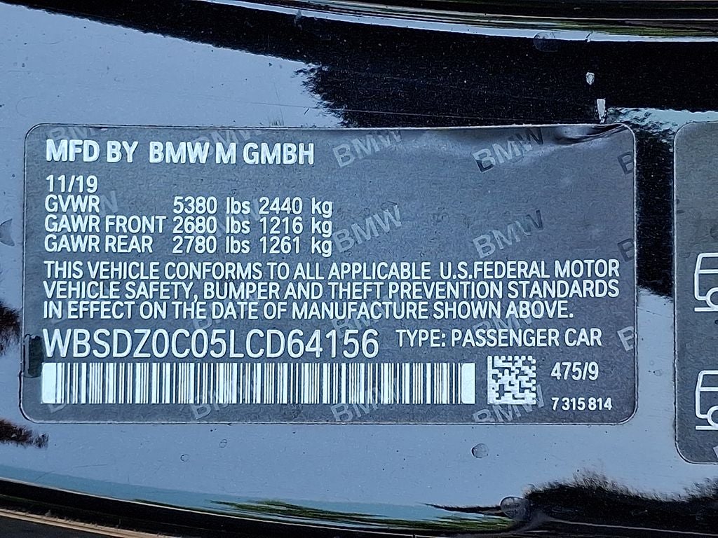 2020 BMW M8 Base