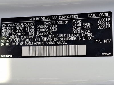 2020 Volvo XC90 T6 Inscription