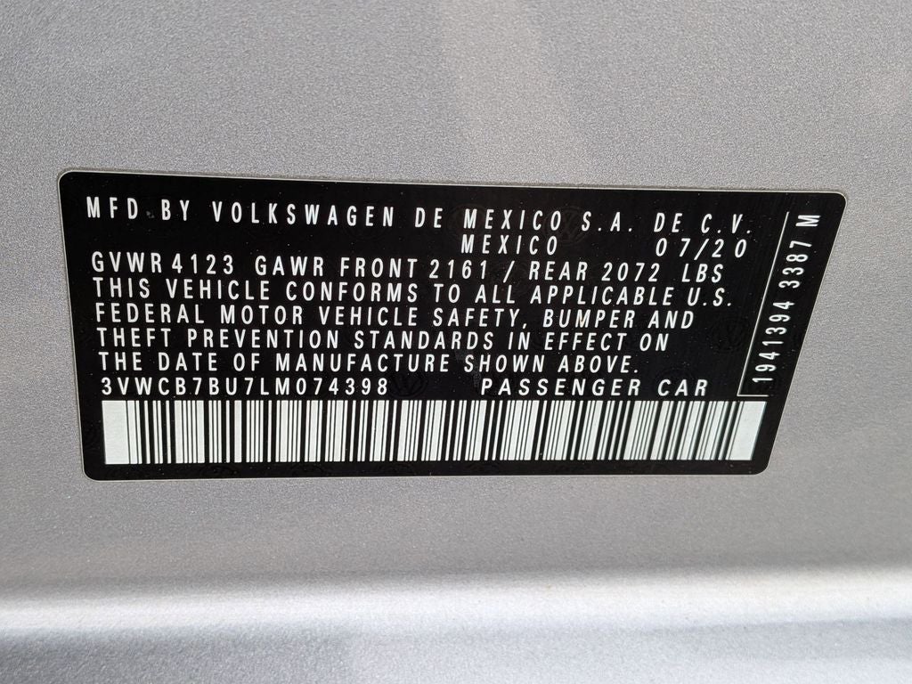 2020 Volkswagen Jetta 1.4T SE