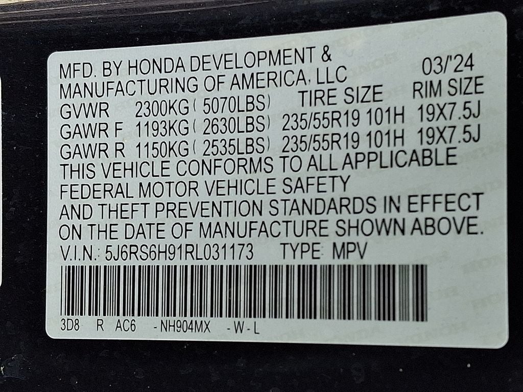 2024 Honda CR-V Hybrid Sport Touring