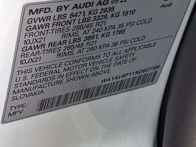 2022 Audi Q8 55 Premium quattro