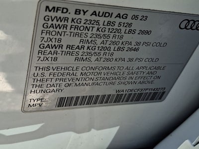 2023 Audi Q3 Premium S Line quattro