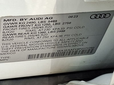 2023 Audi Q5 45 S line Premium Plus quattro