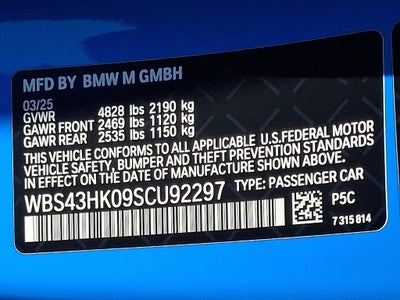 2025 BMW M4 CS