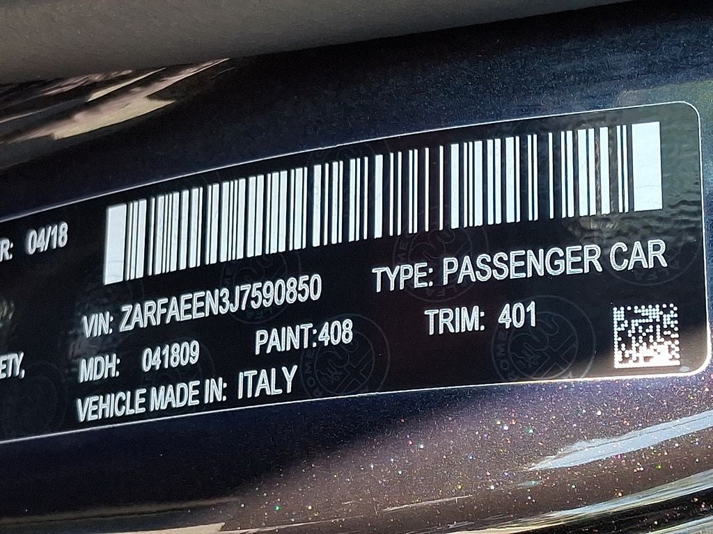 2018 Alfa Romeo Giulia Ti Sport