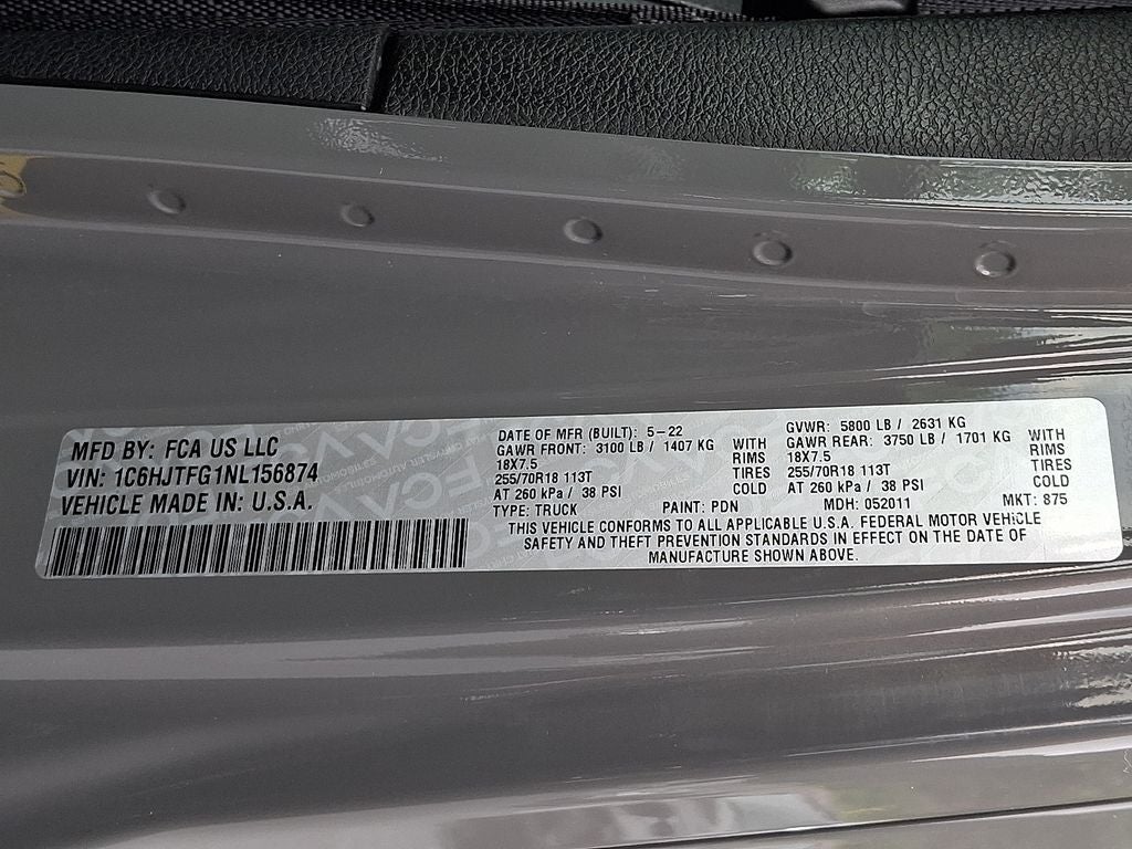 2022 Jeep Gladiator Overland