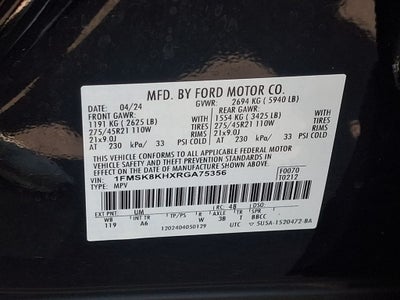 2024 Ford Explorer ST-Line