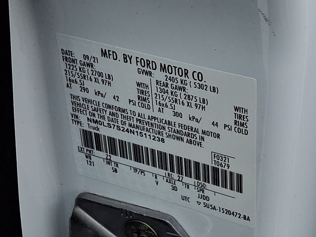 2022 Ford Transit Connect XL