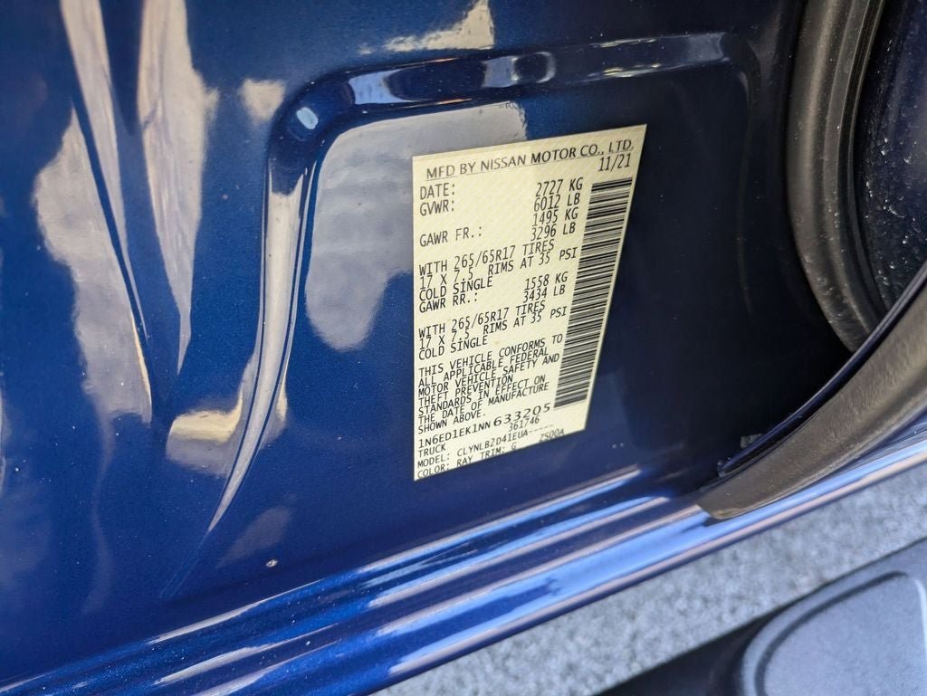 2022 Nissan Frontier SV