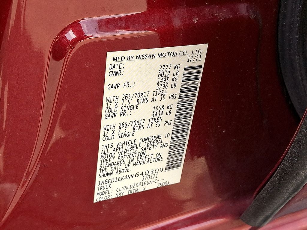 2022 Nissan Frontier PRO-4X