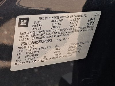 2015 Chevrolet Equinox LT 1LT