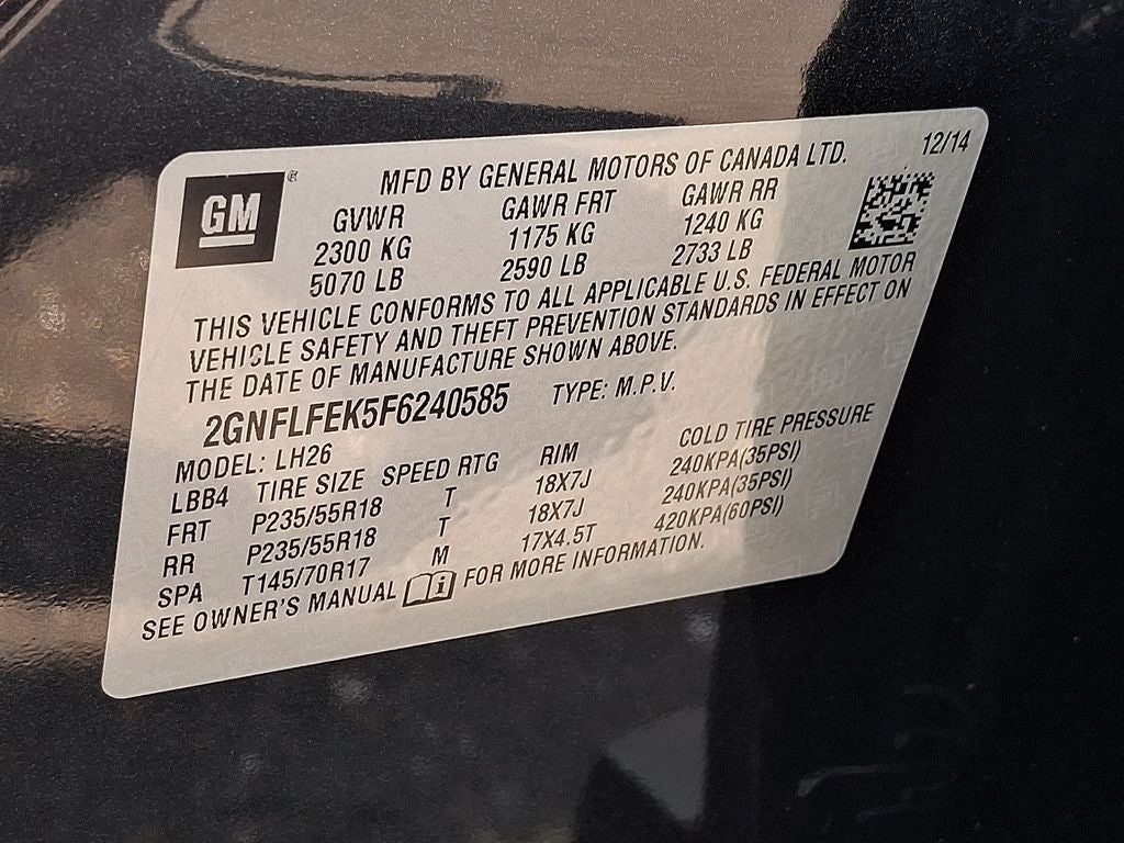 2015 Chevrolet Equinox LT 1LT