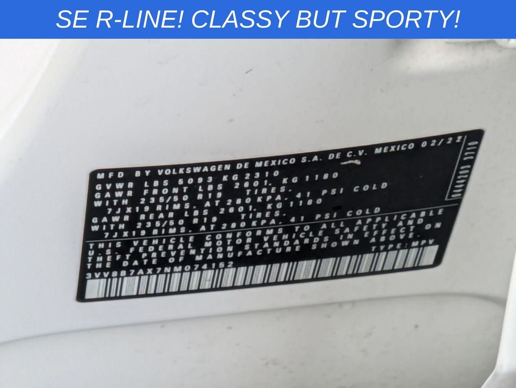 2022 Volkswagen Tiguan 2.0T SE R-Line Black