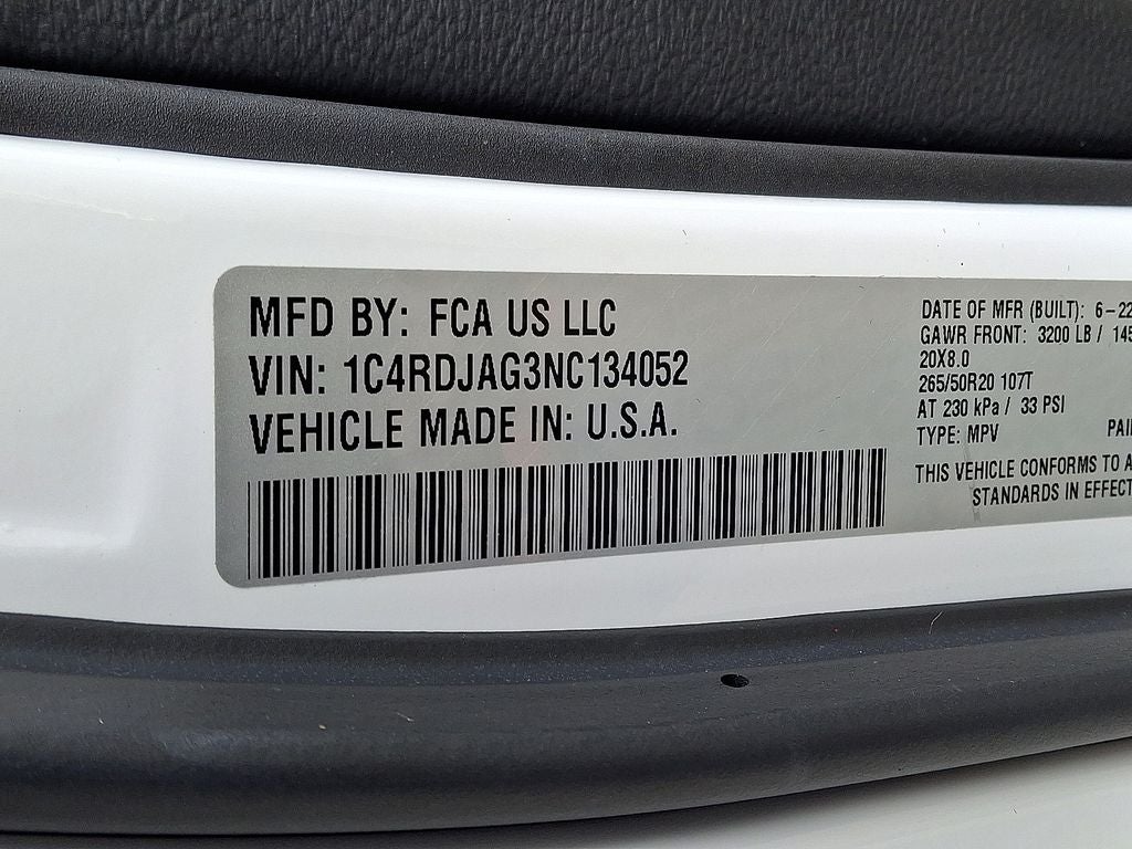 2022 Dodge Durango SXT