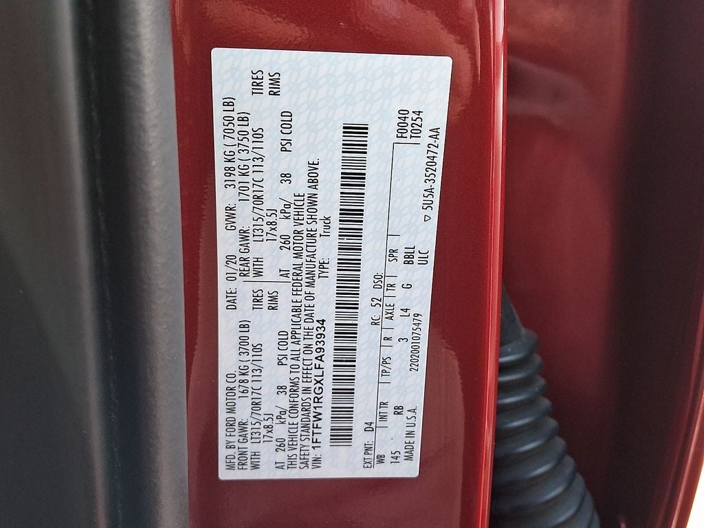 2020 Ford F-150 Raptor