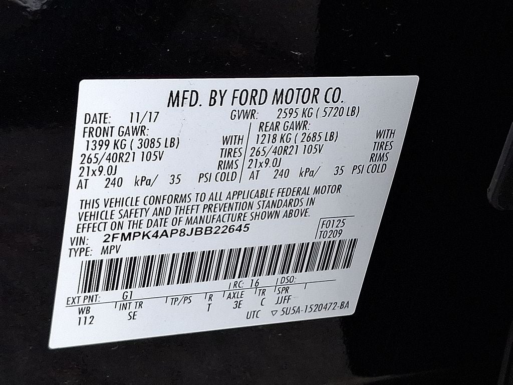 2018 Ford Edge Sport