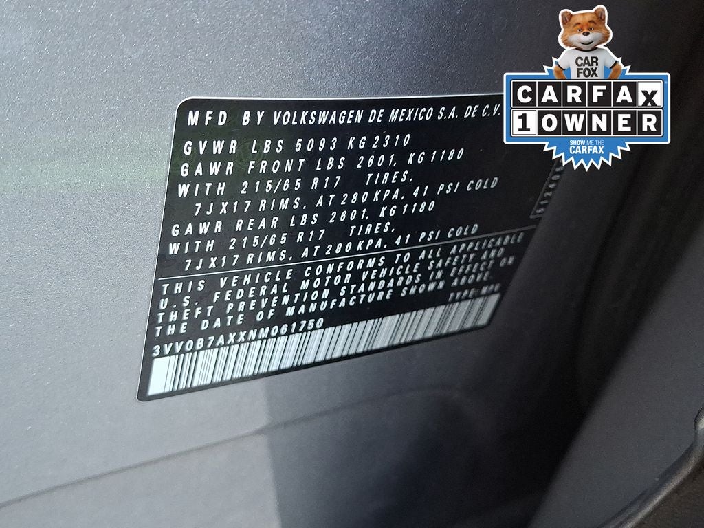 2022 Volkswagen Tiguan 2.0T S