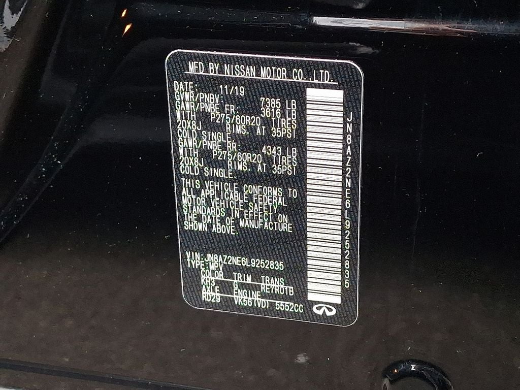 2020 INFINITI QX80 LUXE