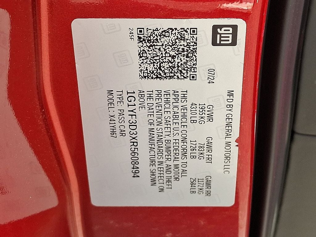 2024 Chevrolet Corvette 3LZ