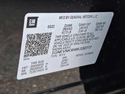 2021 Chevrolet Traverse High Country