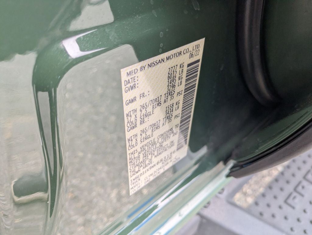 2022 Nissan Frontier PRO-4X