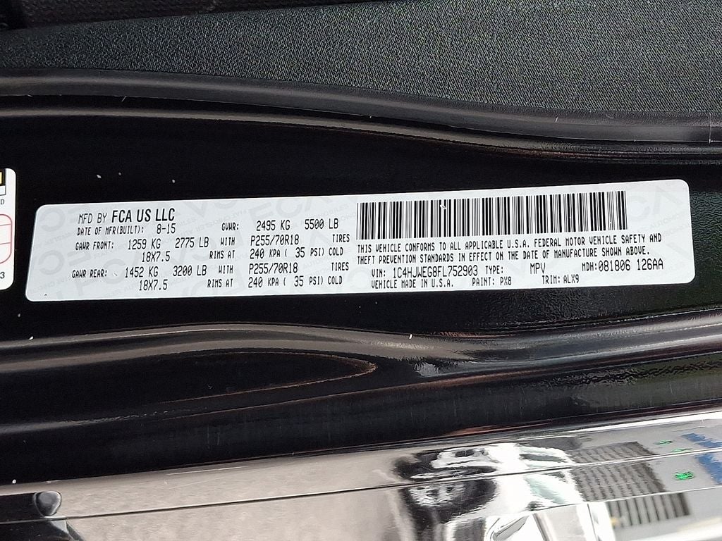 2015 Jeep Wrangler Unlimited Sahara