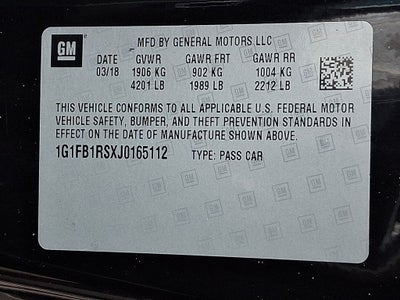 2018 Chevrolet Camaro 1LT