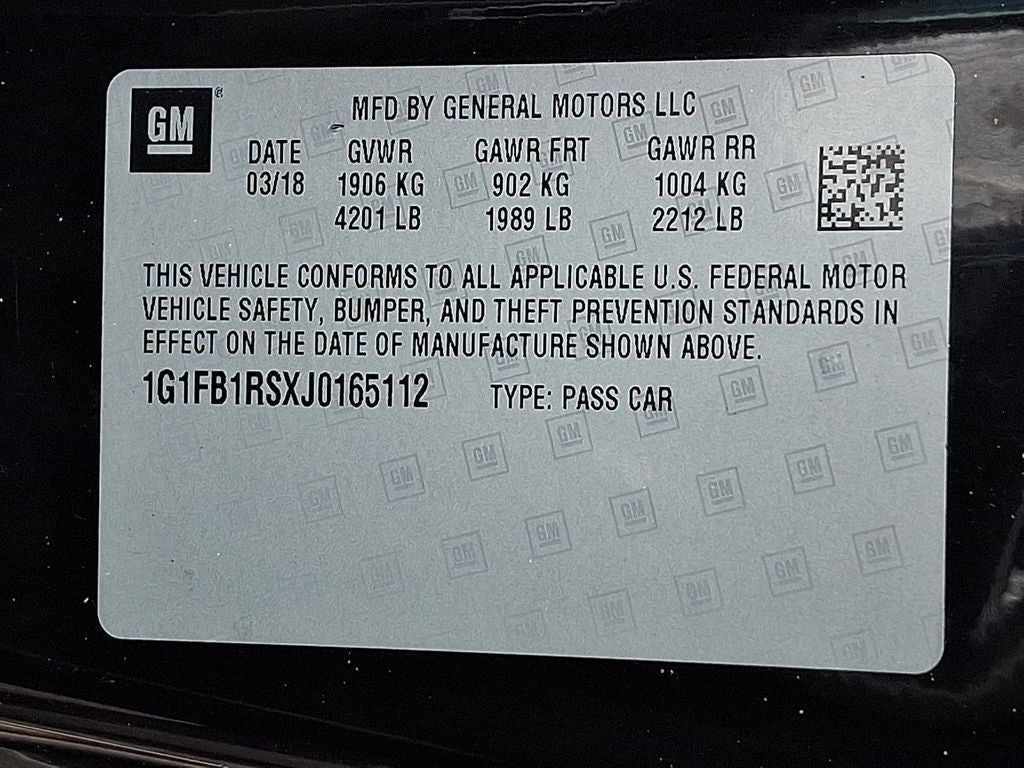 2018 Chevrolet Camaro 1LT