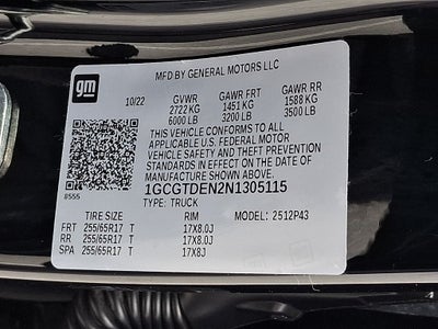 2022 Chevrolet Colorado Z71