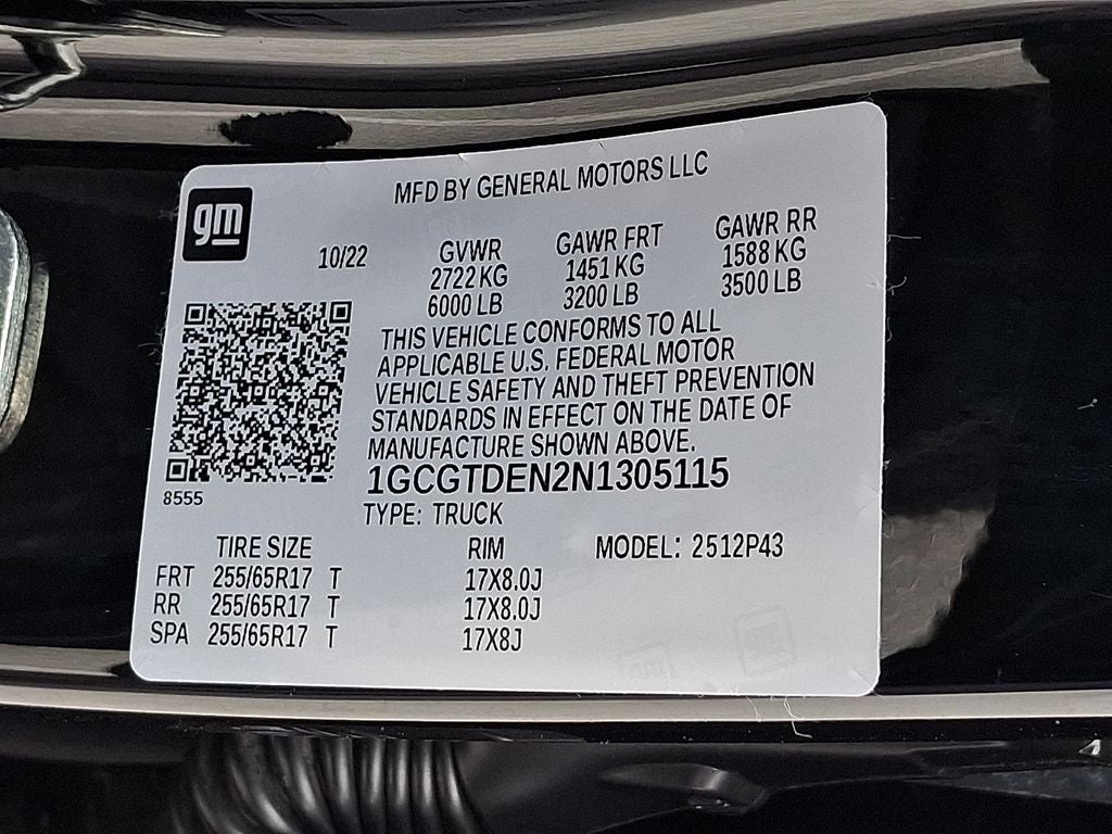 2022 Chevrolet Colorado Z71