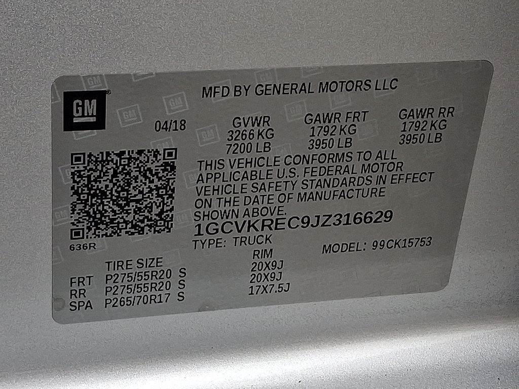 2018 Chevrolet Silverado 1500 LT LT2