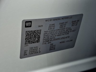 2025 Chevrolet Traverse RS