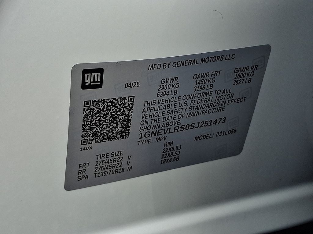 2025 Chevrolet Traverse RS