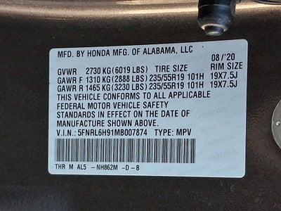 2021 Honda Odyssey Elite